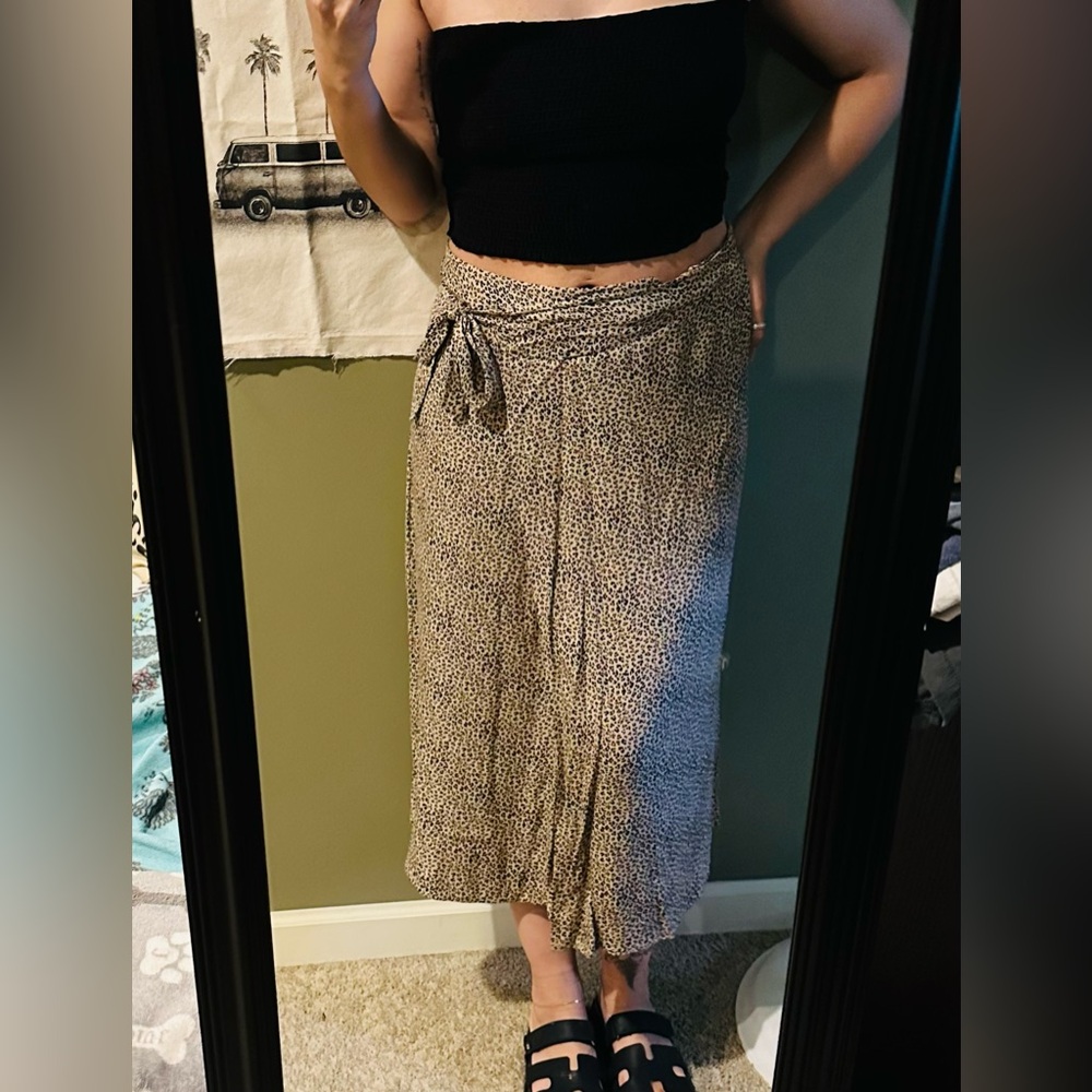 Urban Romantics Cheetah Wrap Skirt